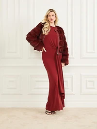 Arielle Cropped Faux-Fur Jacket