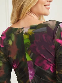 Sandy Printed Gathered Top