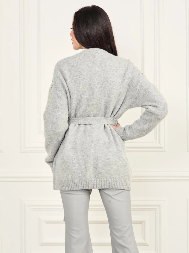 Sibilla Belted Embellished Cardigan