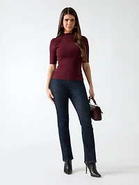Yuri Mock-Neck Top