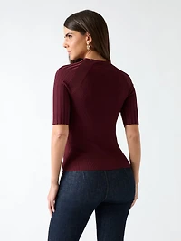 Yuri Mock-Neck Top
