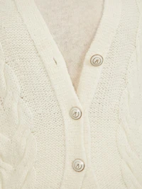 Ginny Cable-Knit Sweater Cardigan