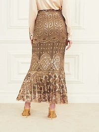 Crystals Embroidered Skirt