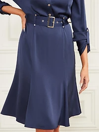 Victoria Belted Shirt Dress