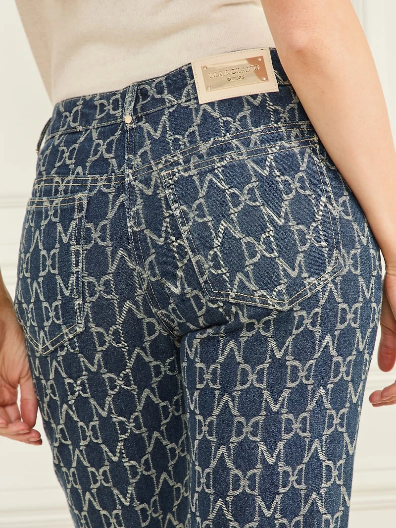 Bea Monogram Denim Pant