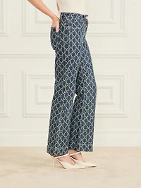 Bea Monogram Denim Pant