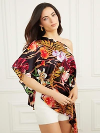 Cabo Printed One-Shoulder Top