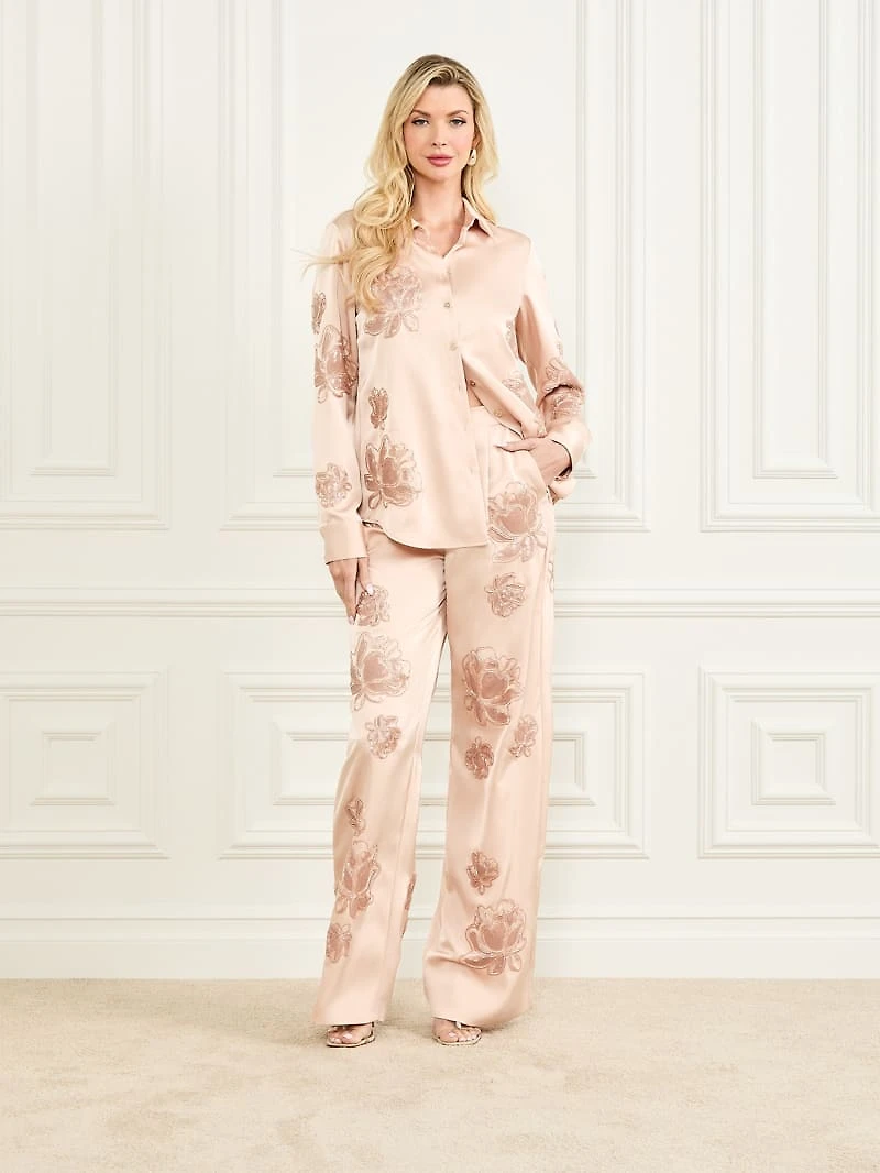 Gwen Embroidered Flower Shirt