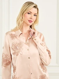 Gwen Embroidered Flower Shirt