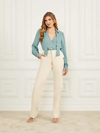 Freda Chain Scarf Blouse