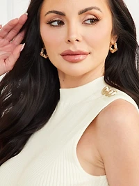 Eco Isa Mock Neck Sweater Top