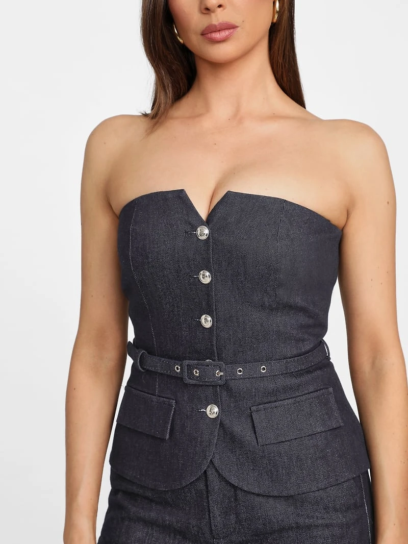 Glam De Nuit Denim Corset