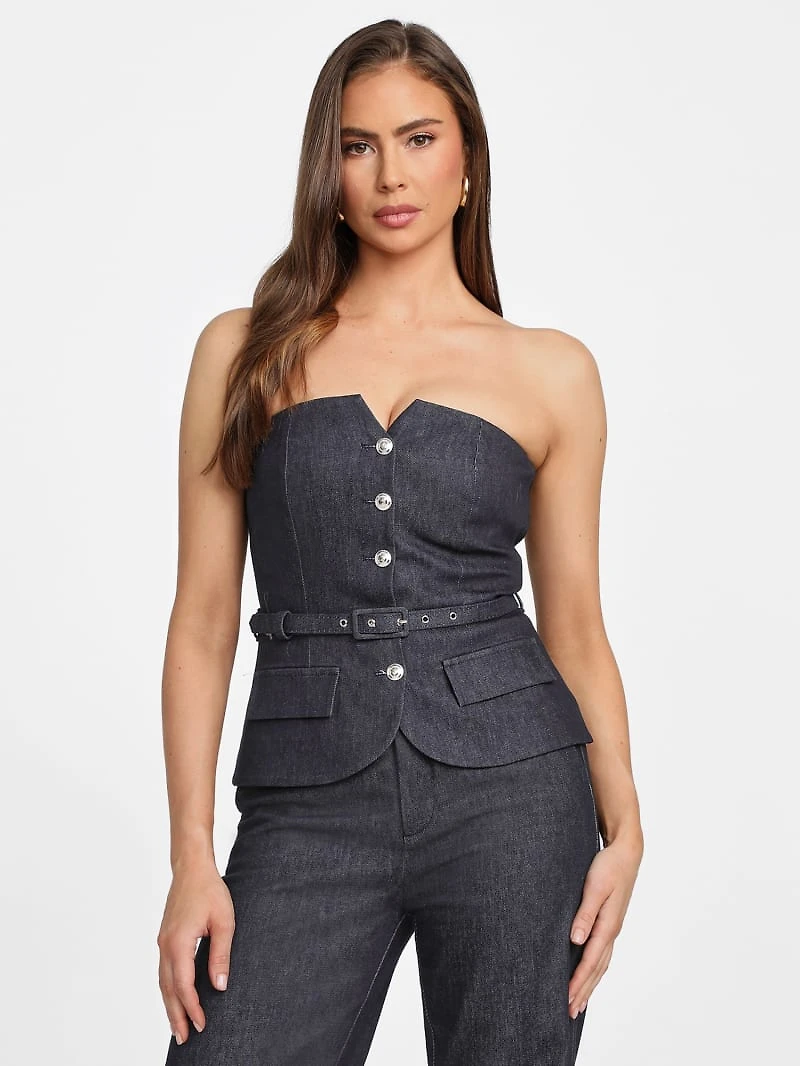 Glam De Nuit Denim Corset