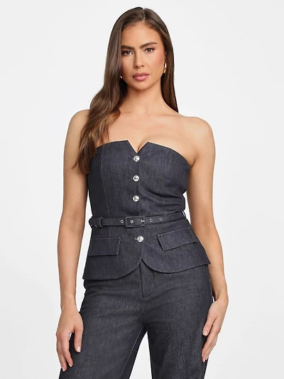 Glam De Nuit Denim Corset