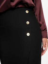 Dalia Buttons Midi Skirt