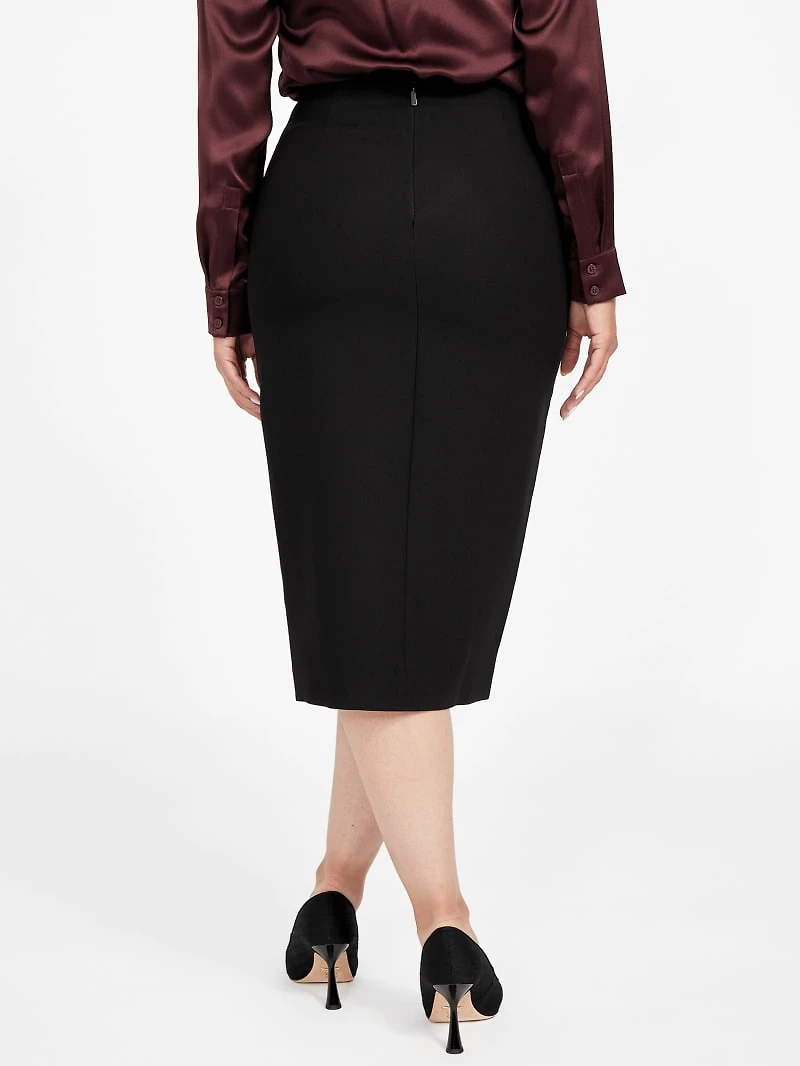 Dalia Buttons Midi Skirt