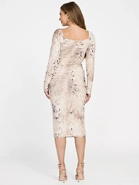 Eco Holly Printed Mesh Dress