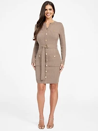 Afrah Pockets Sweater Dress