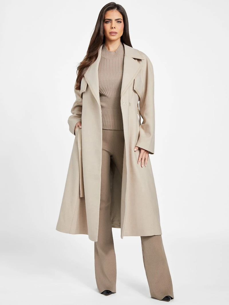 Natalie Longline Trench Coat