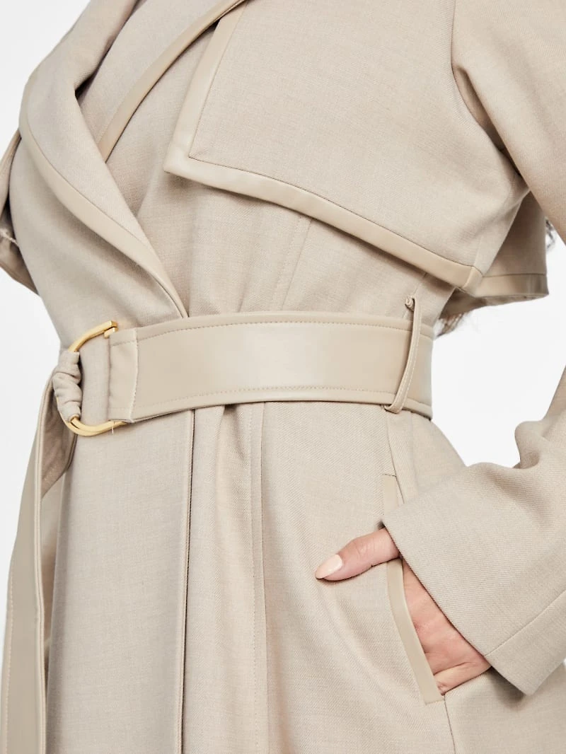 Natalie Longline Trench Coat