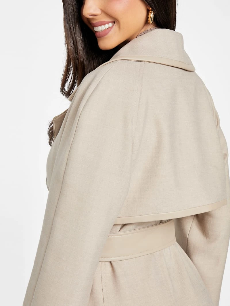Natalie Longline Trench Coat