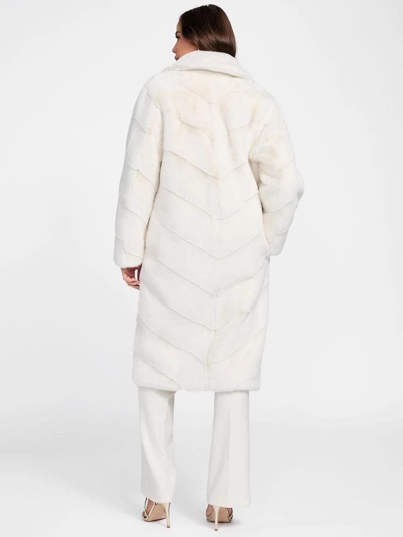 Maya Longline Faux-Fur Coat
