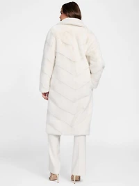Maya Longline Faux-Fur Coat