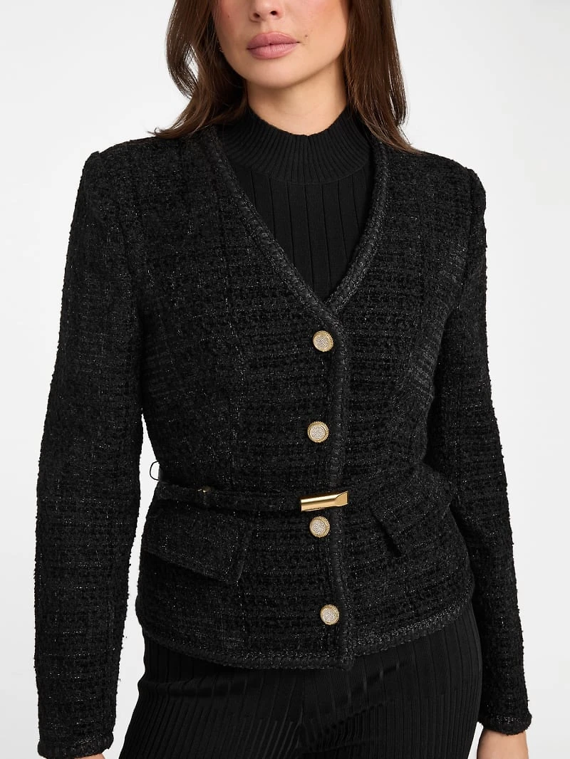 Eco Sue Belted Bouclé Blazer