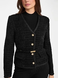 Eco Sue Belted Bouclé Blazer