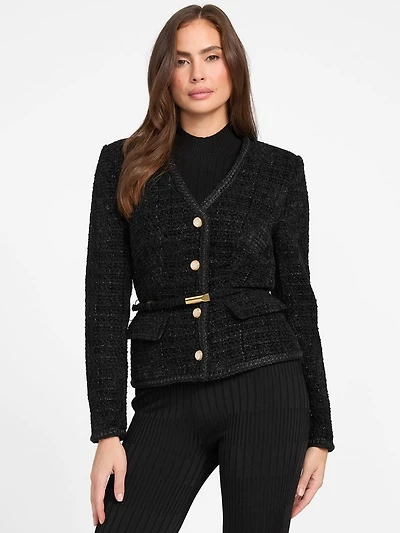 Eco Sue Belted Bouclé Blazer