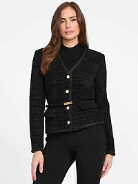 Eco Sue Belted Bouclé Blazer