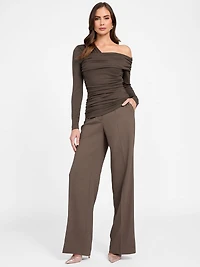 Eco Astrid Asymmetric Draped Top