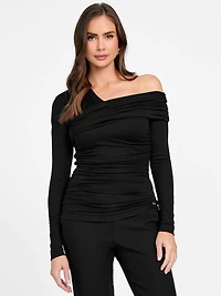 Eco Astrid Asymmetric Draped Top