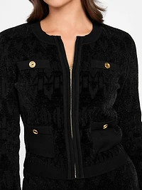 Marciano monogram sweater jacket