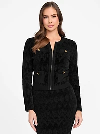 Marciano monogram sweater jacket