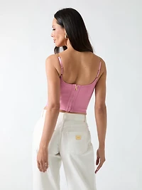 Aisha Bustier Bandage Crop Top