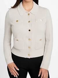 Afrah Pockets Cardigan Sweater