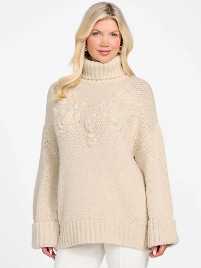 Ahlam Turtleneck Embroidered Sweater