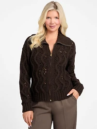 Adenora Zipped Cardigan Sweater