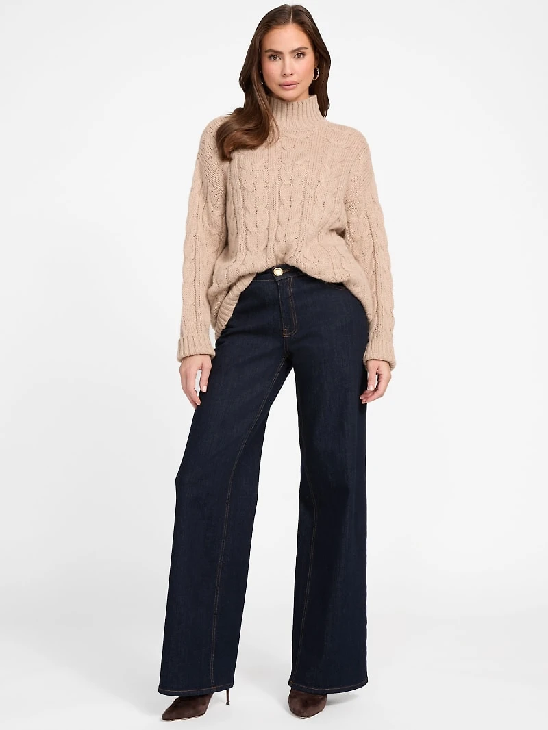 Aida Maxi Cable-Knit Sweater