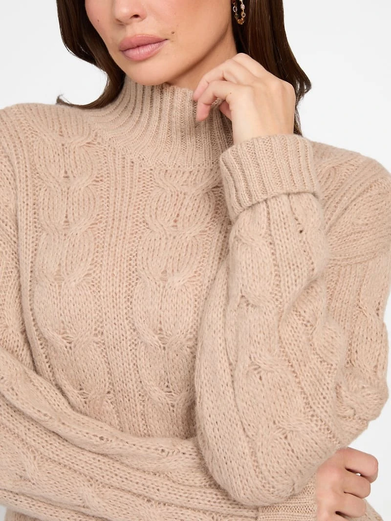 Aida Maxi Cable-Knit Sweater