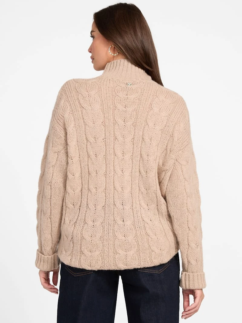 Aida Maxi Cable-Knit Sweater