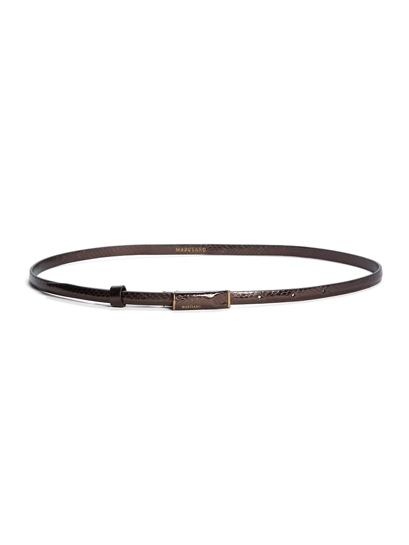 Patent Leather Minimalist Belt