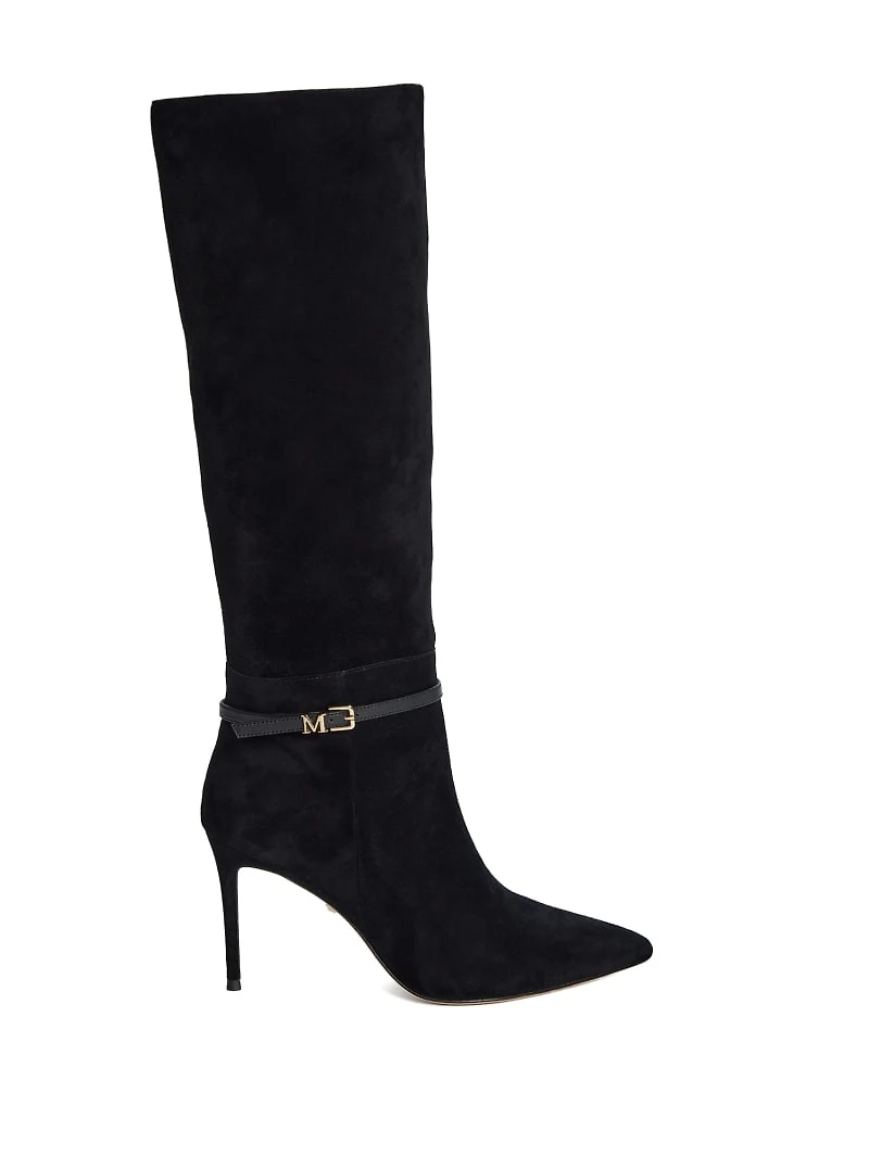Suede Knee-High Stiletto Boot