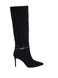 Suede Knee-High Stiletto Boot