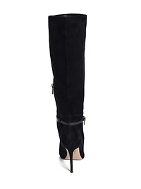 Suede Knee-High Stiletto Boot