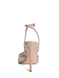 Sequin Ankle Strap Pump