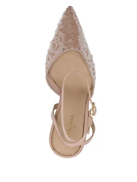 Sequin Ankle Strap Pump