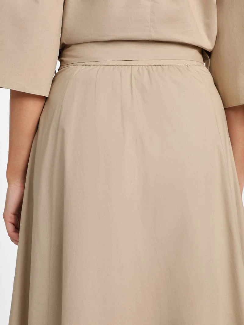 Pat Belted Maxi Skirt