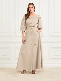 Pat Belted Maxi Skirt